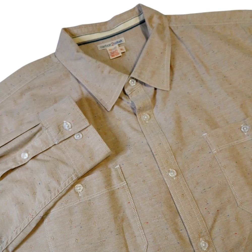Carbon2Cobalt Voltage Knaki Spick Button Up‎ size XLarge